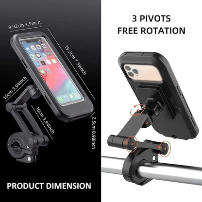 Universal 360 Rotation Bike Waterproof Phone Holder