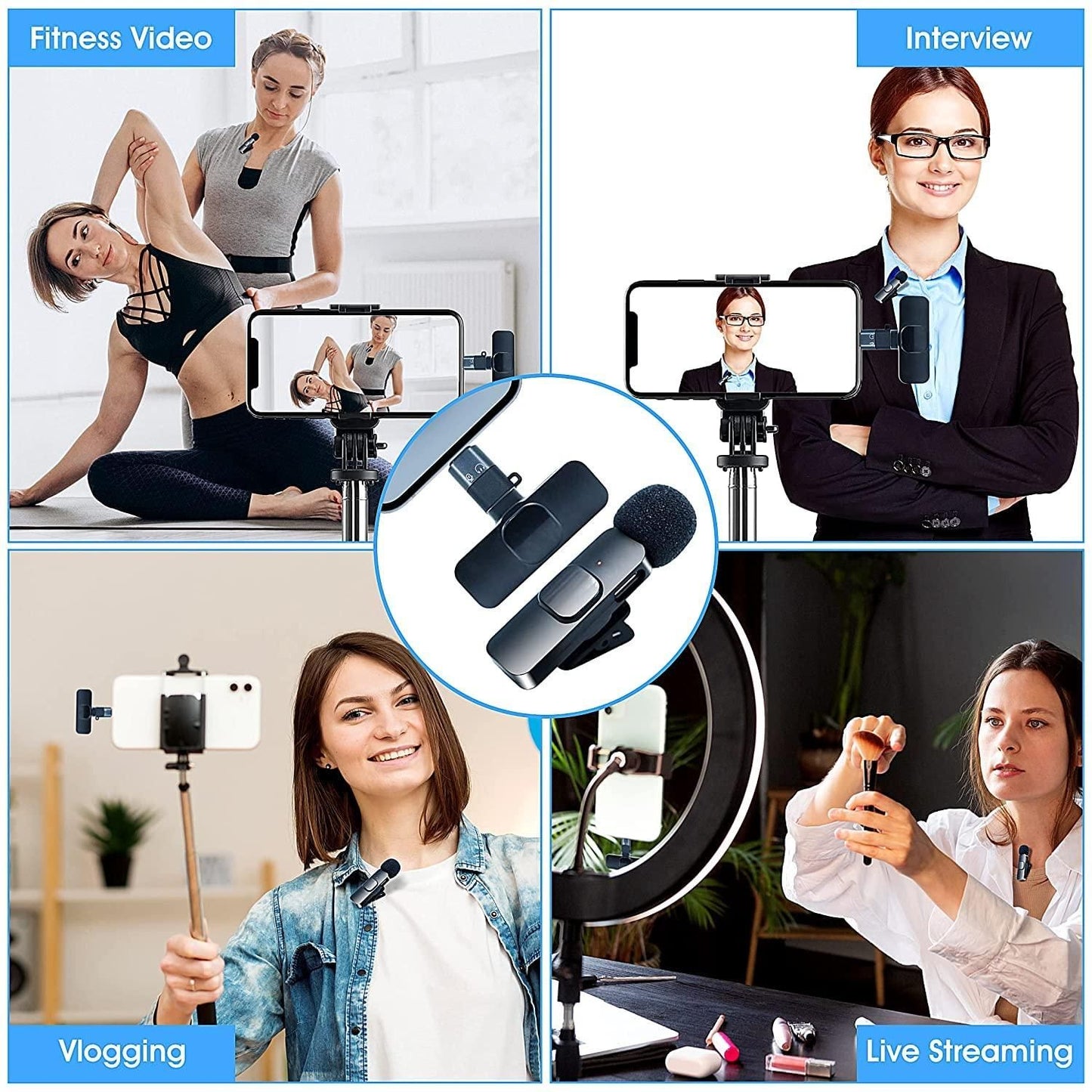 🎤 Wireless Microphone – Crystal Clear Sound