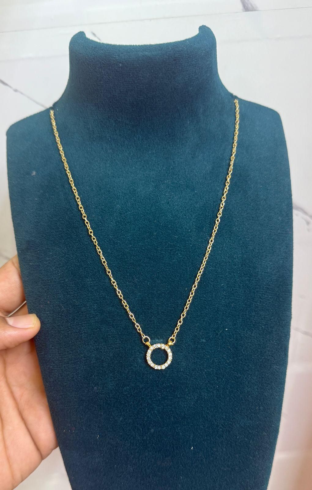 “Dazzle in Gold – Women’s Pendant with Micro Plating”