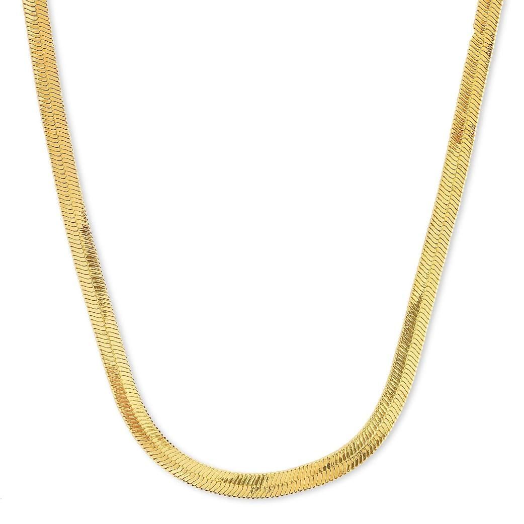 “Shimmer in Gold – Elegant Snake Chain with Pendant”