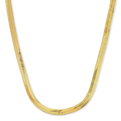 “Shimmer in Gold – Elegant Snake Chain with Pendant”