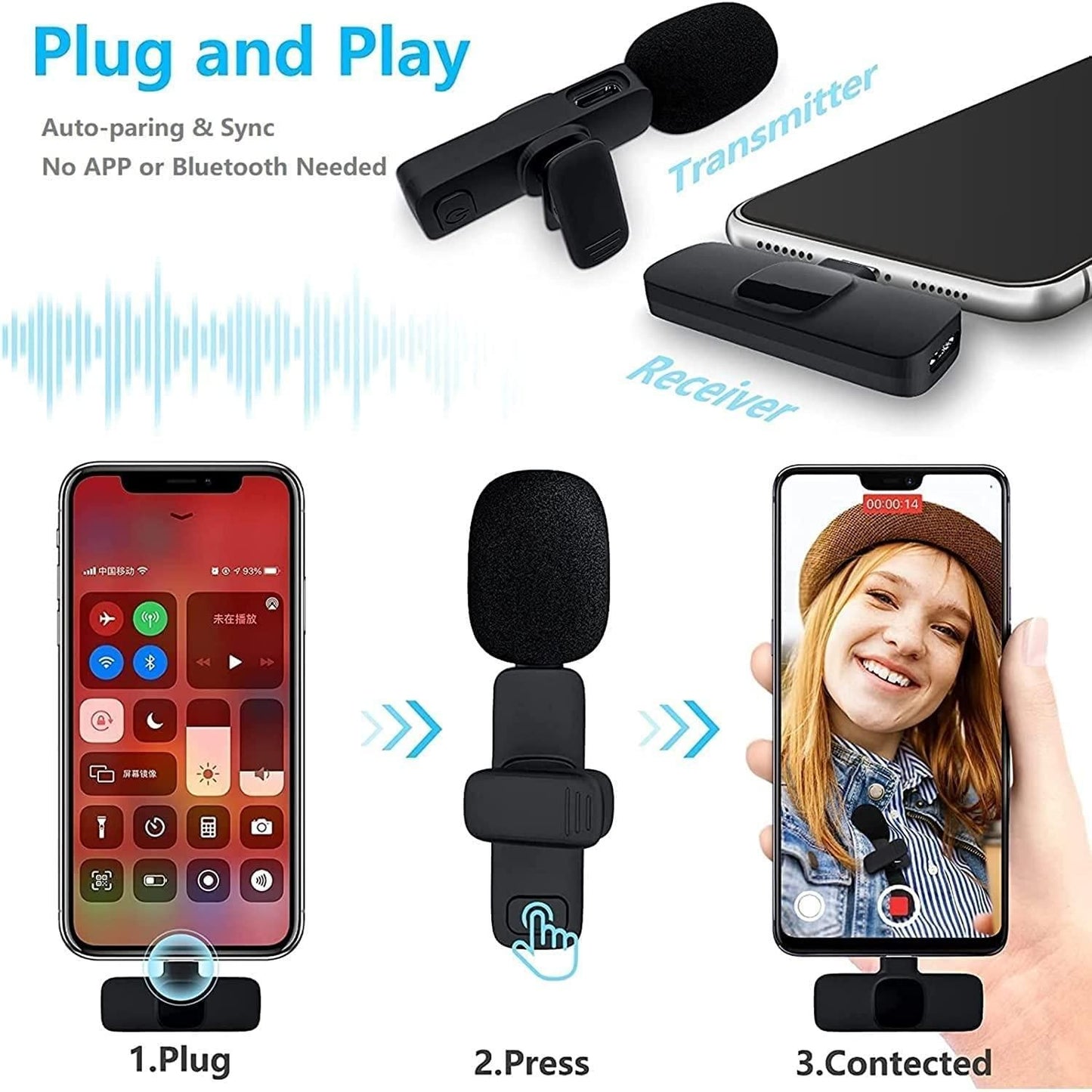 🎤 Wireless Microphone – Crystal Clear Sound