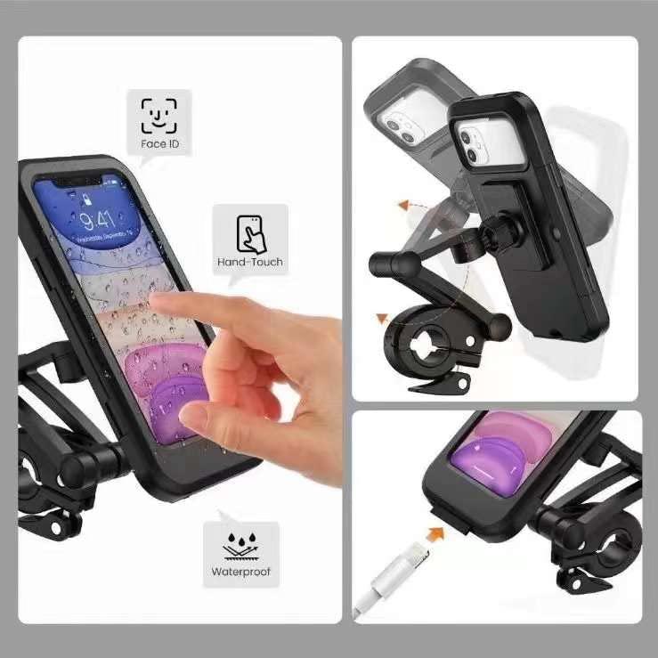 Universal 360 Rotation Bike Waterproof Phone Holder