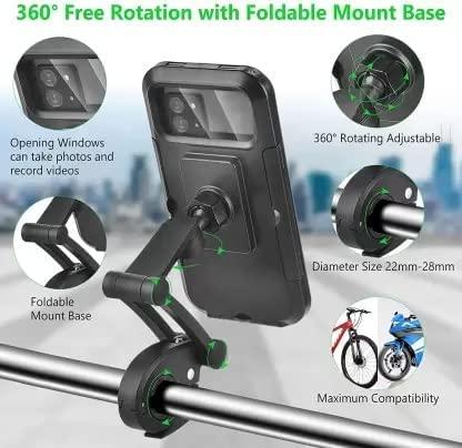 Universal 360 Rotation Bike Waterproof Phone Holder