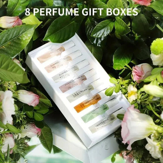🌸 “8 Scents of Elegance – Perfume Gift Box for Women”