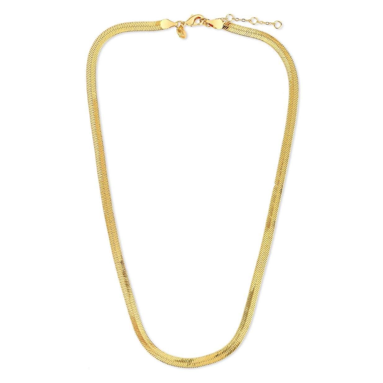 “Shimmer in Gold – Elegant Snake Chain with Pendant”