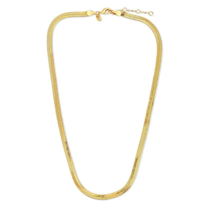 “Shimmer in Gold – Elegant Snake Chain with Pendant”