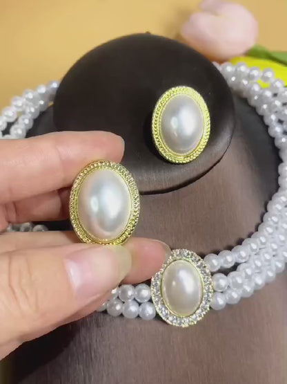 Classic White Artificial Pearl Necklace